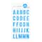 12 Pack: Iridescent Blue Alphabet Stickers by Recollections™